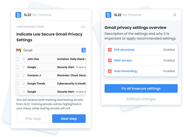 Onboarding tour screen