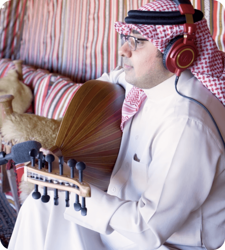 Oud player, Bahrain