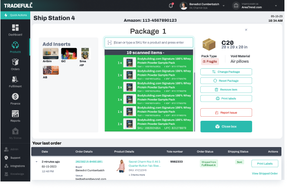 Fulfillment and Logistics - Order Shipment Interface