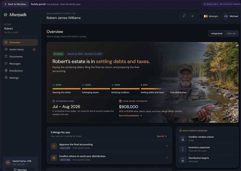 Family Portal screen